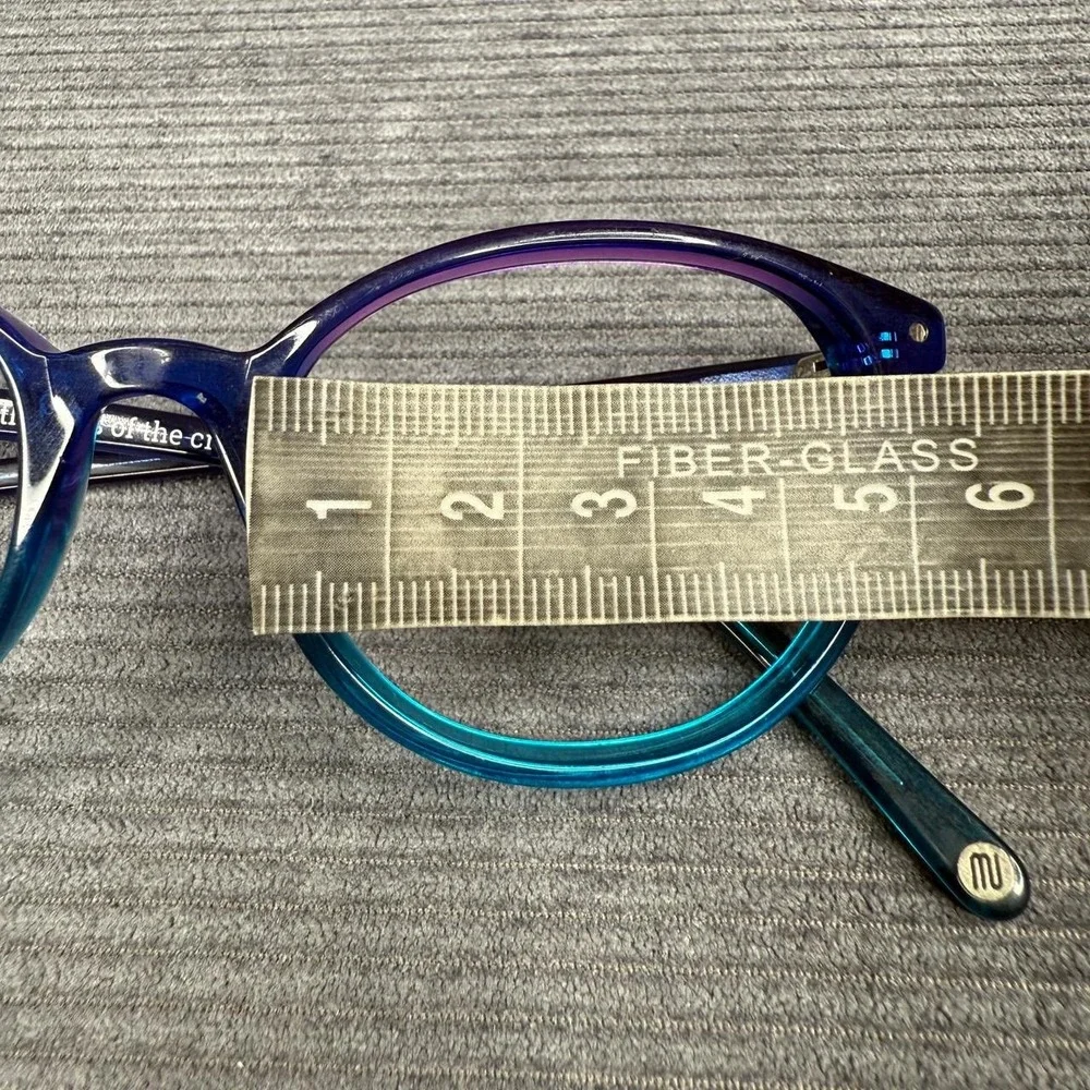 Muse Handmade Blue Purple Ombre Round Eyeglass Frames 35-000272 49-18-140